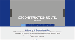 Desktop Screenshot of g3construction.com